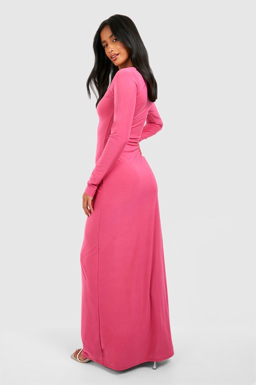 Pink maxi dresses for hot sale women